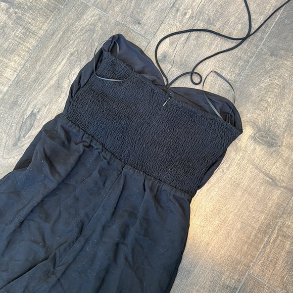 Halter top black pantsuit - Picture 5 of 7